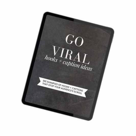 GO VIRAL: ONE MONTH A HOOKS AND CAPTIONS (WITH RESELL RIGHTS)