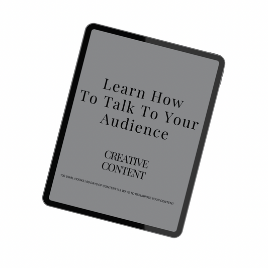 LEARN HOW TO TALK TO YOUR AUDIENCE GUIDE (WITH RESELL RIGHTS)